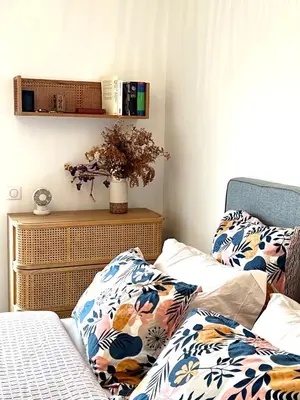 Un ou plusieurs lits dans un hébergement de l'établissement Stunning apartment with balcony to visit Paris