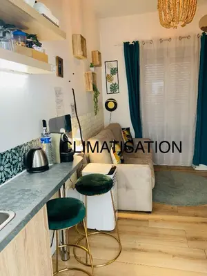 Cuisine ou kitchenette dans l'établissement Paris studio cosy climatisé