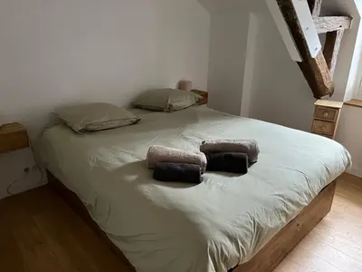 Un ou plusieurs lits dans un hébergement de l'établissement Paris - Notre Dame - Panthéon - Luxembourg - 30 m2