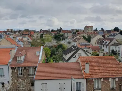 Vue générale sur Clamart ou vue de la ville depuis l'appartement
