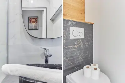 Salle de bains dans l'établissement Apartment Loft Père Lachaise by Studio prestige