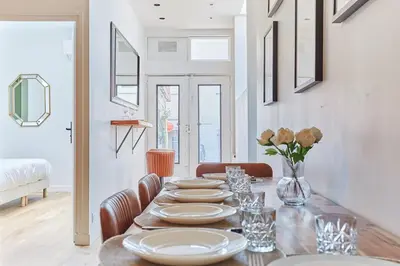 Coin salon dans l'établissement Apartment Loft Père Lachaise by Studio prestige