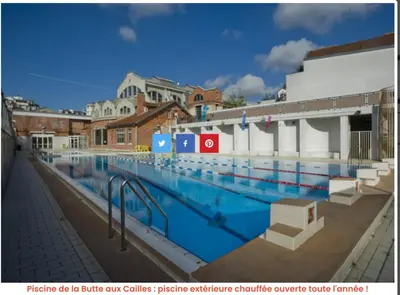 Piscine de l'établissement Charming parisian apartment ou située à proximité
