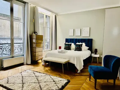 Un ou plusieurs lits dans un hébergement de l'établissement Luxury Place in Le Marais - Central Paris