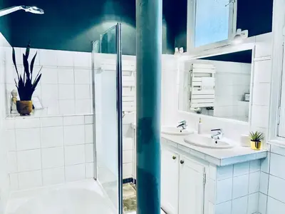Salle de bains dans l'établissement Luxury Place in Le Marais - Central Paris
