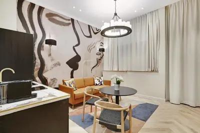 Coin salon dans l'établissement Pick A Flat's Apartment in Saint Germain des Près - Rue du Cherche Midi