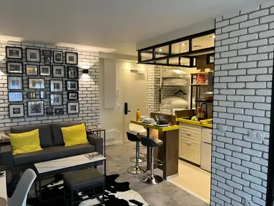 Cuisine ou kitchenette dans l'établissement Appartement Flandre