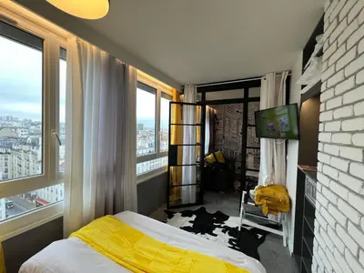 Un ou plusieurs lits dans un hébergement de l'établissement Appartement Flandre