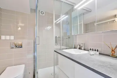 Salle de bains dans l'établissement Bel appartement au coeur de Montorgueil