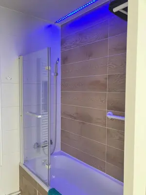 Salle de bains dans l'établissement Paris 42m Studio plus terrace