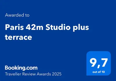 Certificat, récompense, panneau ou autre document affiché dans l'établissement Paris 42m Studio plus terrace