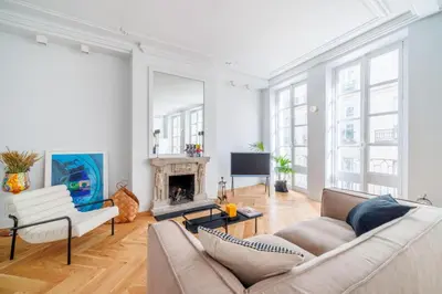 Coin salon dans l'établissement Luxury Living à Montorgueil