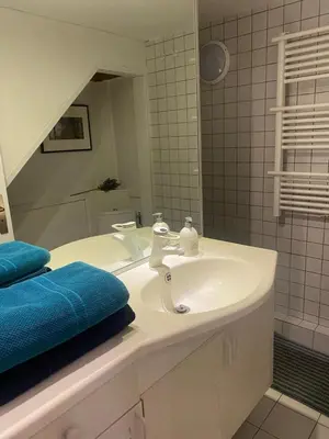 Salle de bains dans l'établissement Superbe et accuiellent appartement