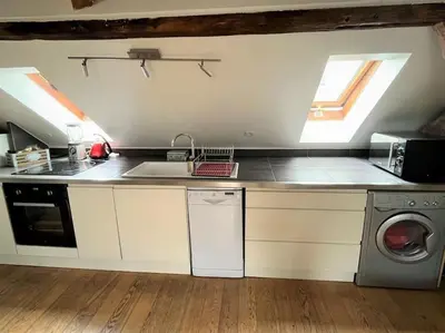 Cuisine ou kitchenette dans l'établissement Le Bohème - Centre de Paris - Belle vue - Wifi