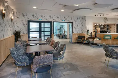 Coin salon dans l'établissement Domitys Le 225