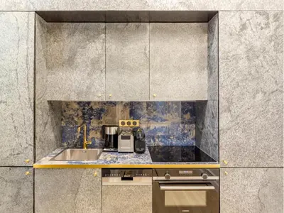 Cuisine ou kitchenette dans l'établissement Merveil - Luxury Suite - Louvre - Marcel III