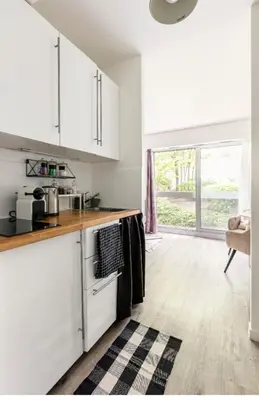Cuisine ou kitchenette dans l'établissement Studio Cosy Paris centre alesia