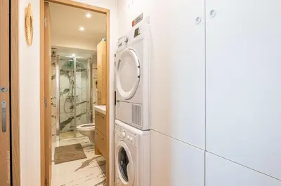 Salle de bains dans l'établissement Le Petit Rex