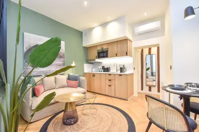 Cuisine ou kitchenette dans l'établissement Cosy apartment - 1BR-3P - Rue du Bac