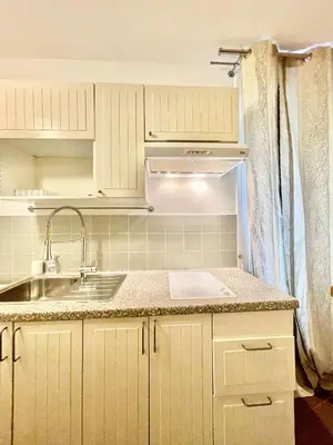 Cuisine ou kitchenette dans l'établissement Tour Eiffel - Seine